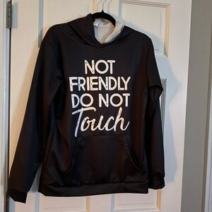 Hoodie with Bold White Text